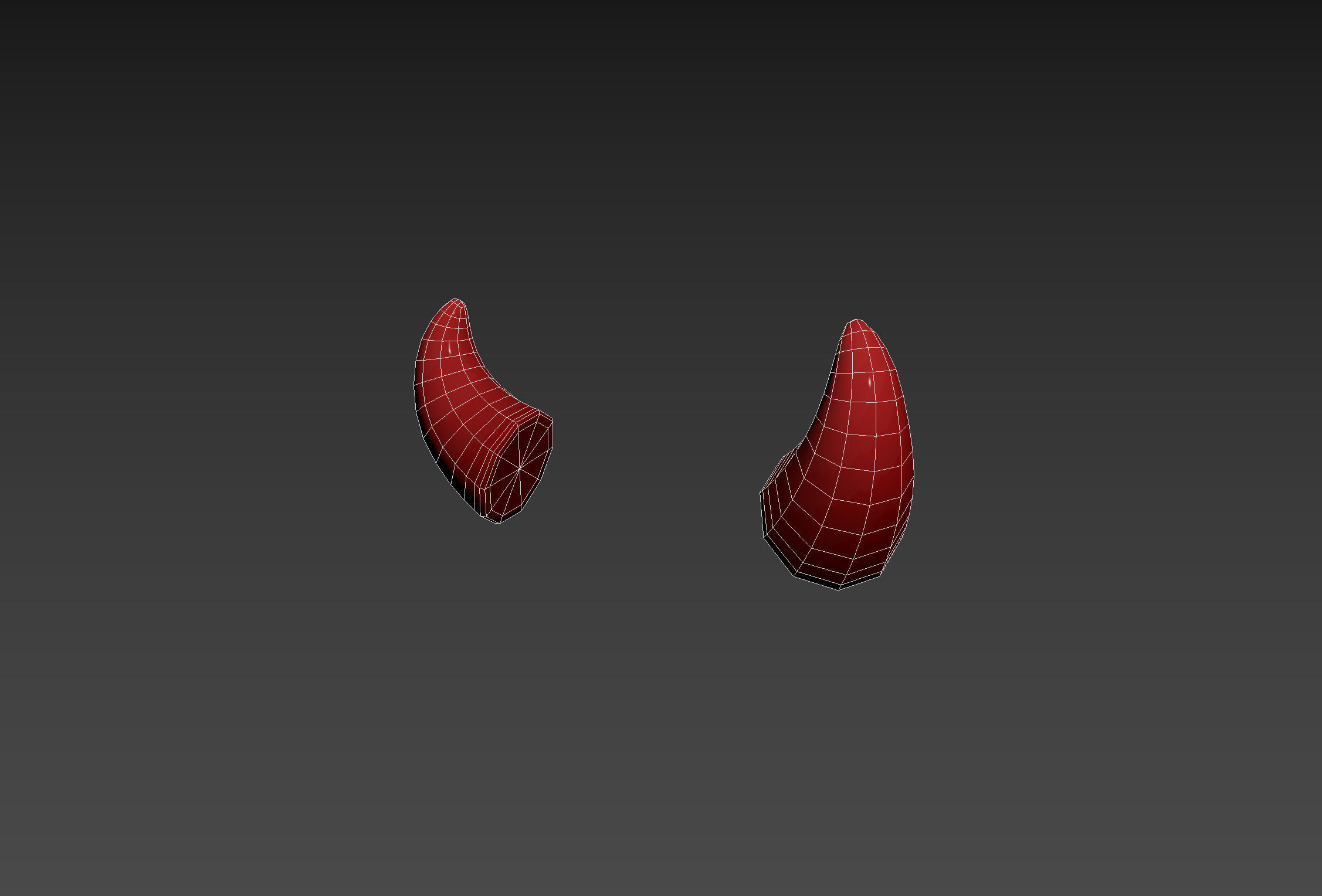 Devil Horn Low-poly 3D model_11