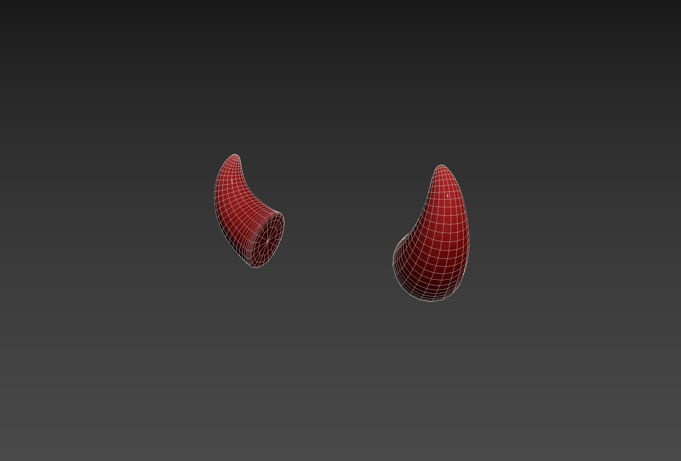 Devil Horn Low-poly 3D model_12