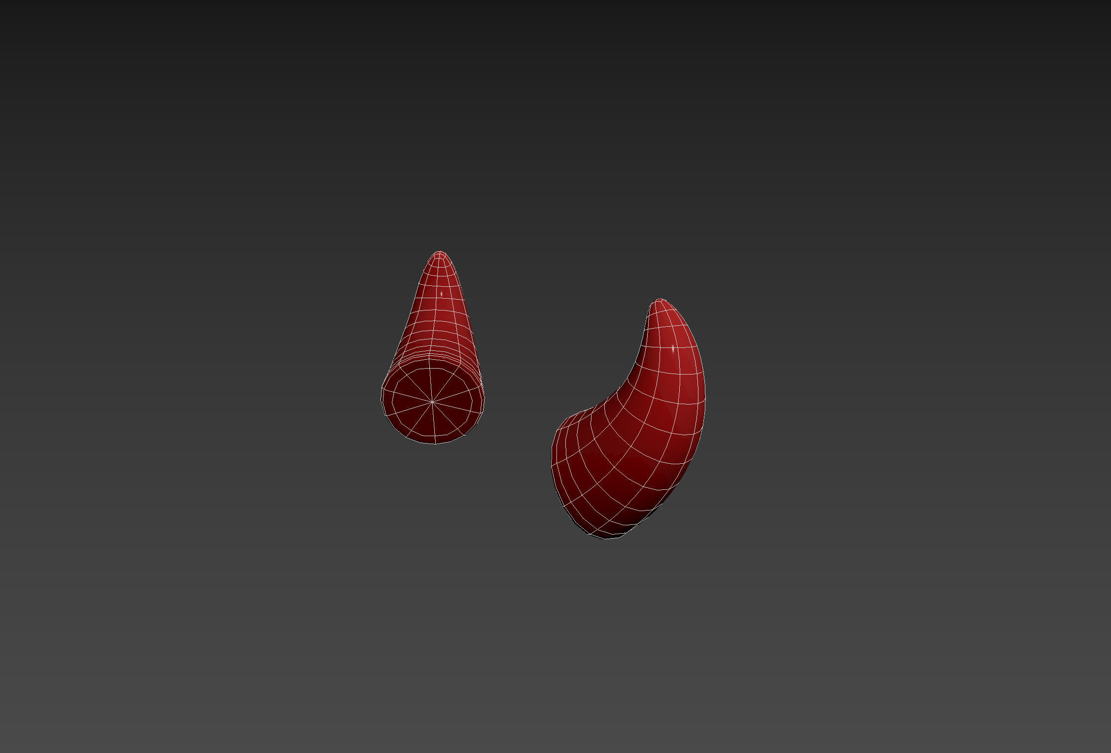 Devil Horn Low-poly 3D model_16