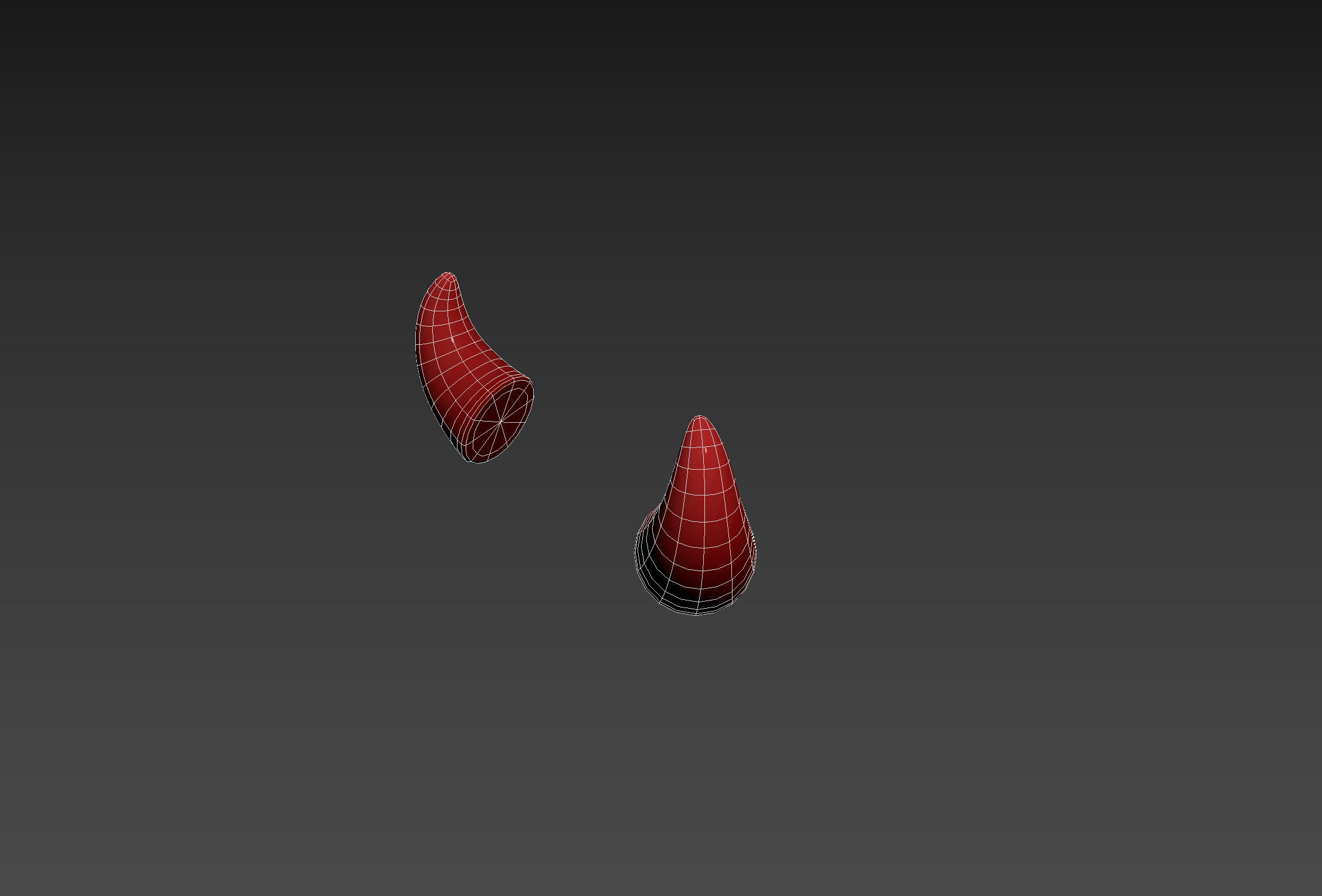 Devil Horn Low-poly 3D model_20