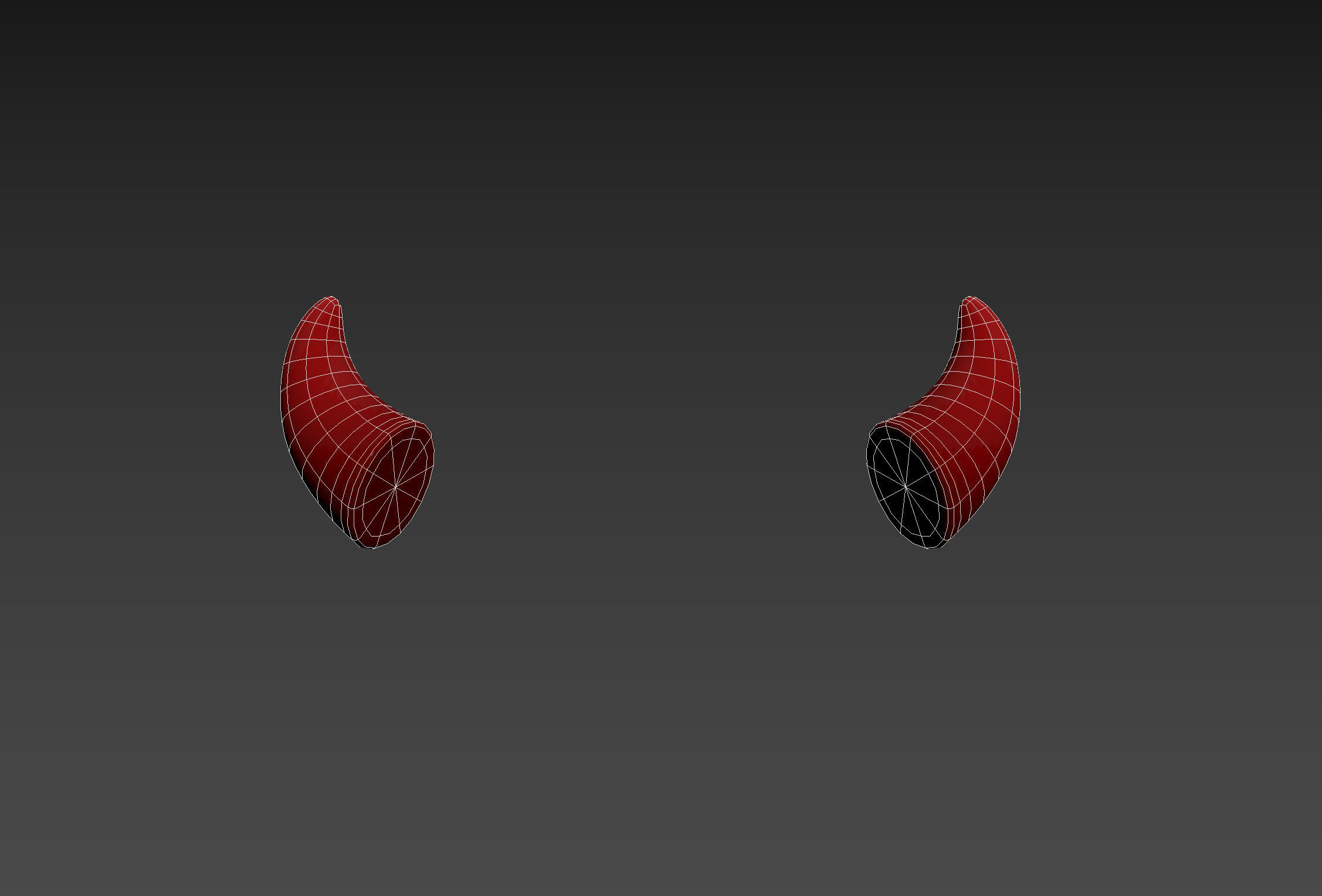 Devil Horn Low-poly 3D model_17