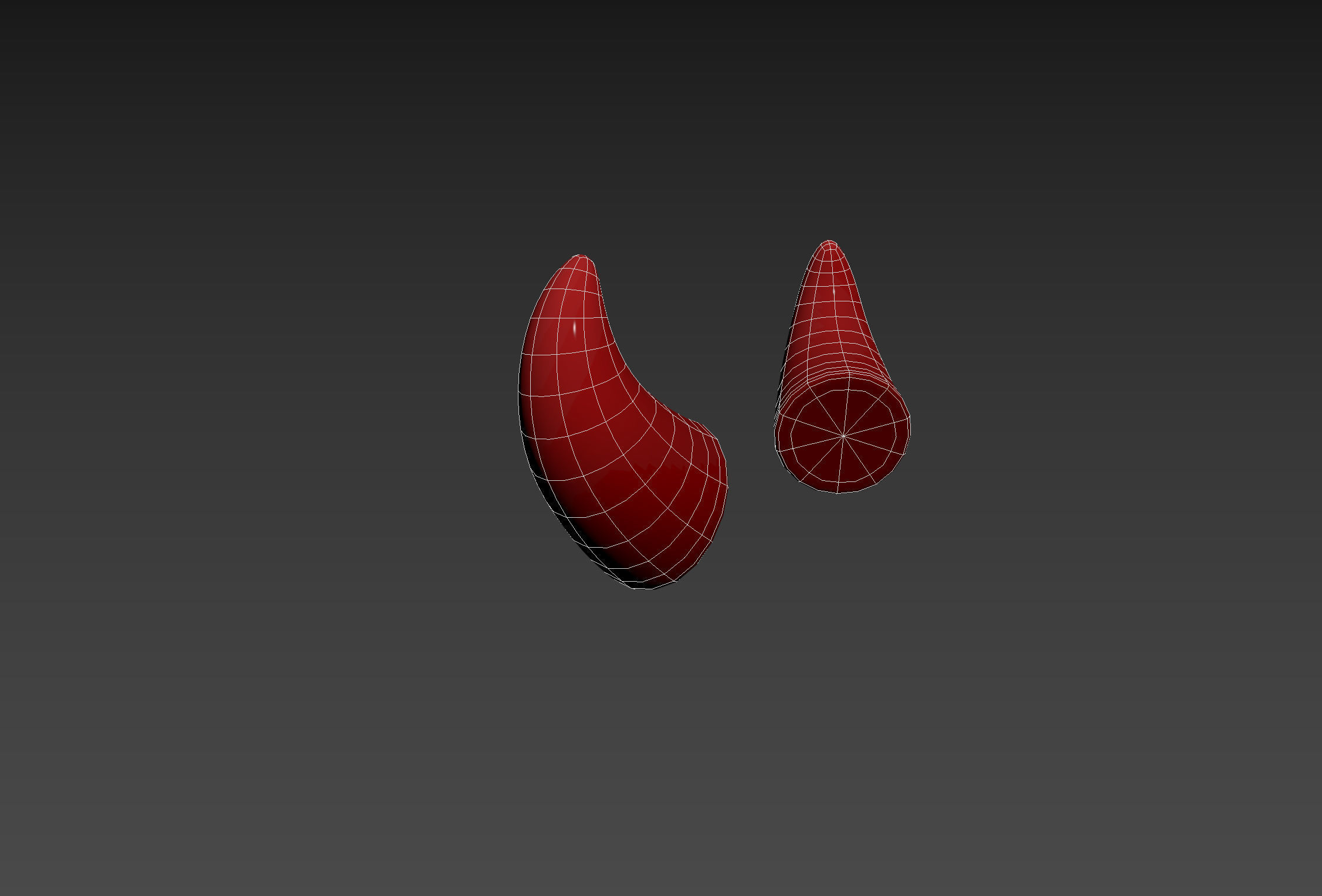 Devil Horn Low-poly 3D model_18