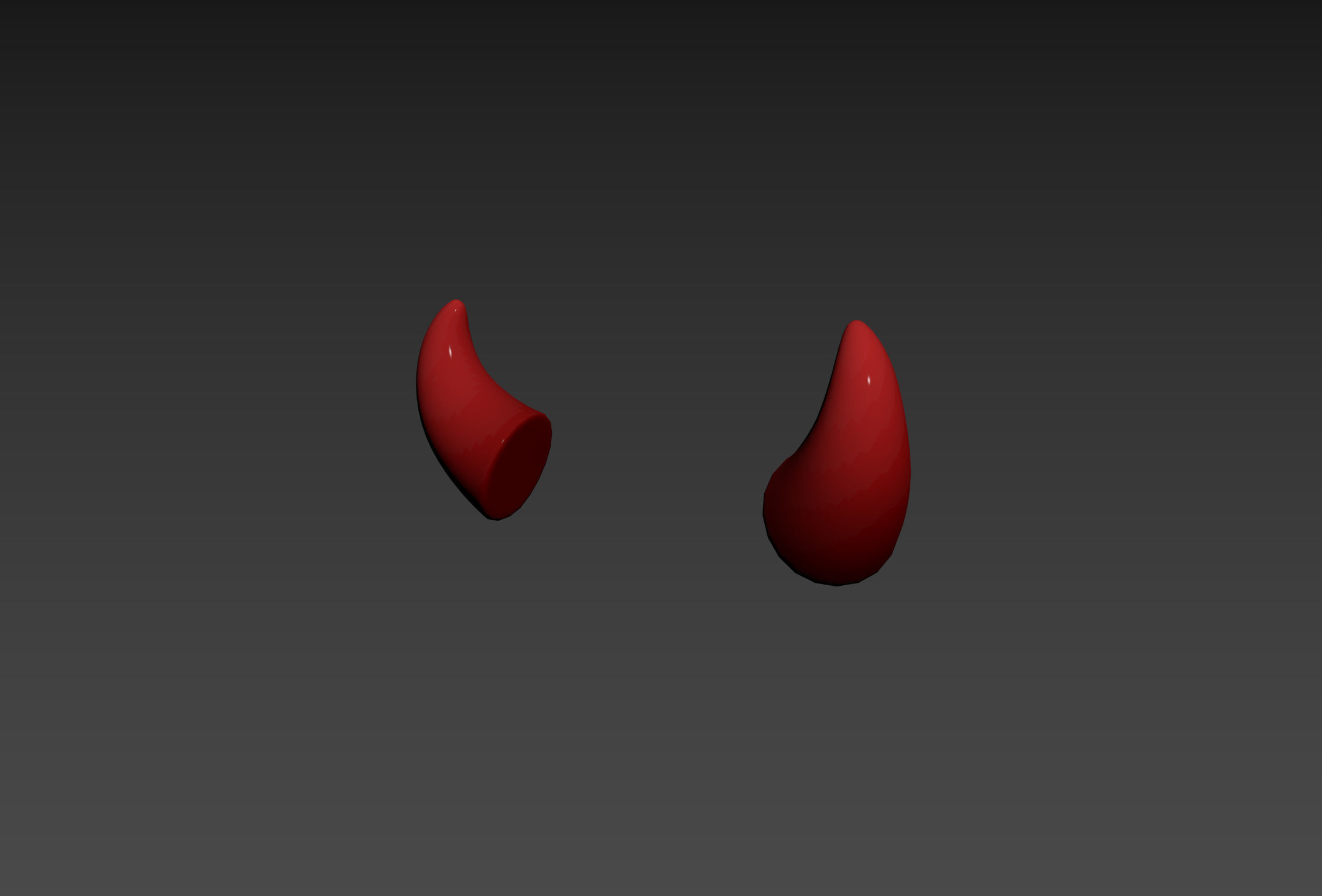 Devil Horn Low-poly 3D model_10