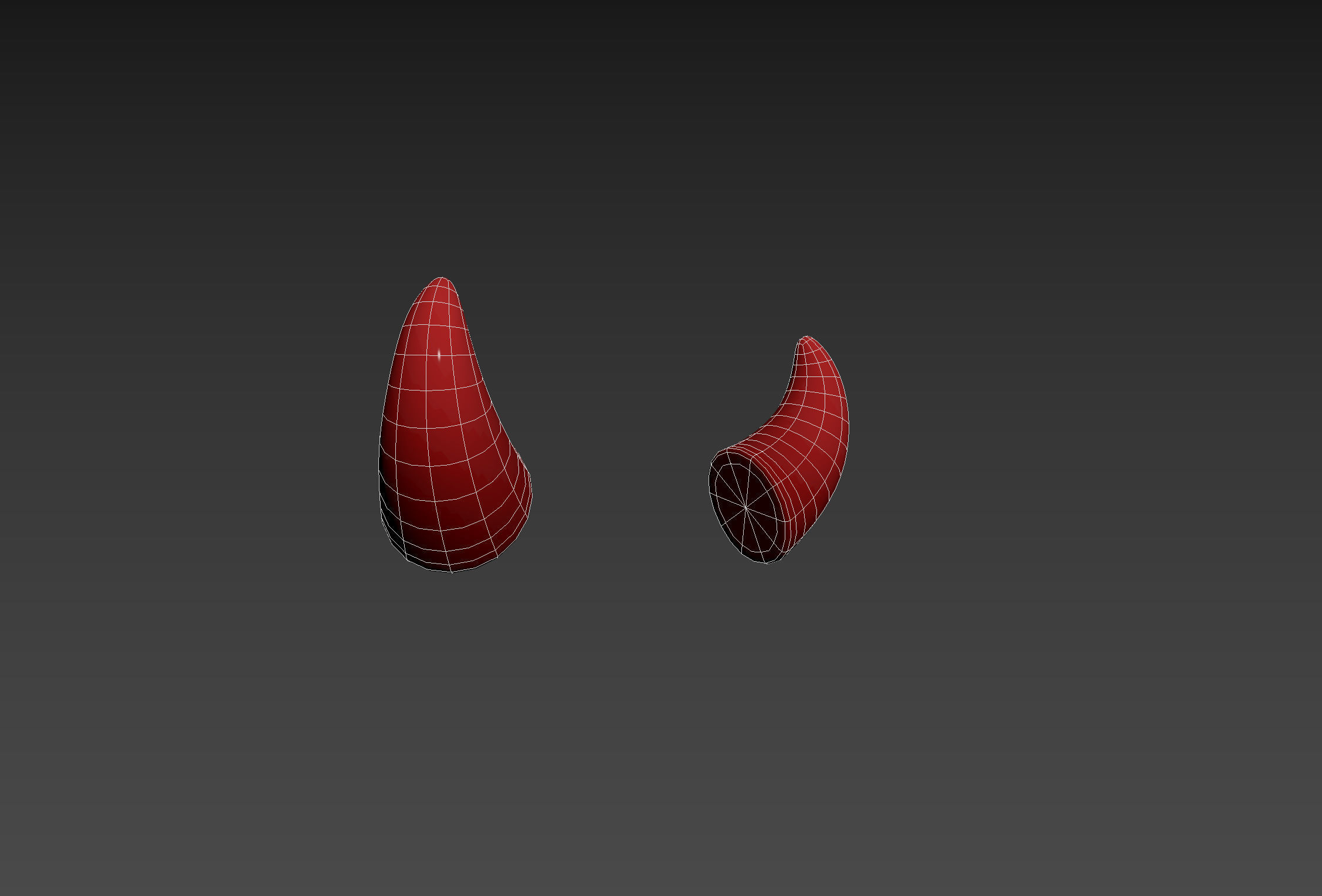Devil Horn Low-poly 3D model_14
