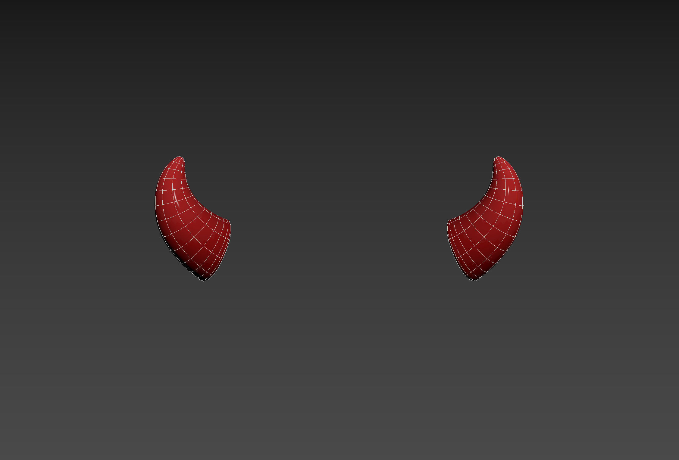 Devil Horn Low-poly 3D model_13