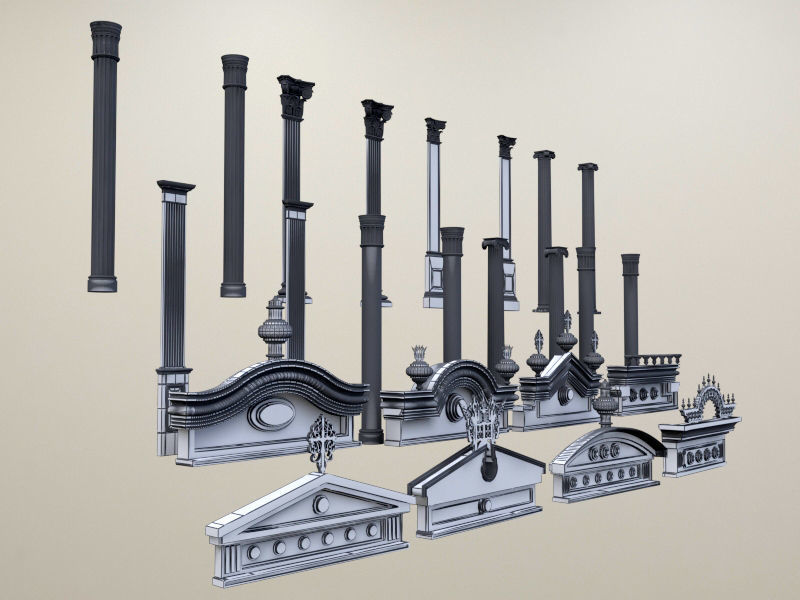 Antic Columne Collections 3D model_10