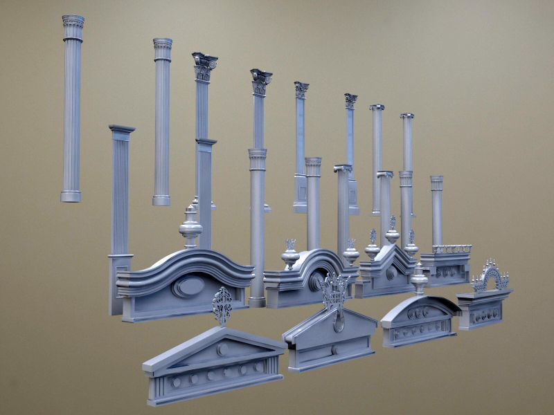 Antic Columne Collections 3D model_9