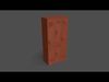 PBR School Gym Locker 04 - Orange Low-poly 3D model_1