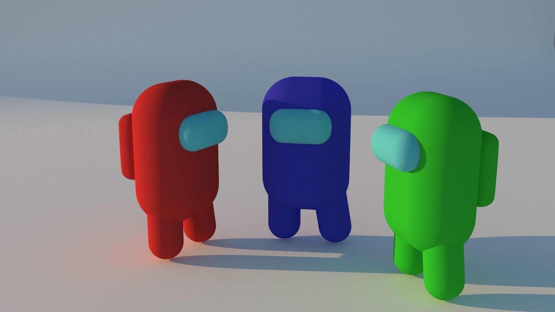 among us characters low poly 3D model_4