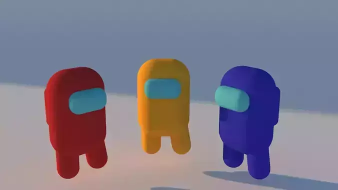 among us characters low poly