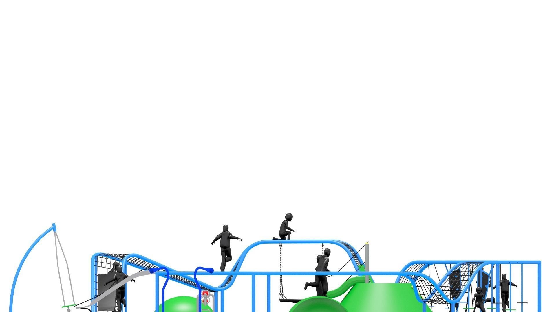 Playground Climber Challenge Low-poly 3D model_6