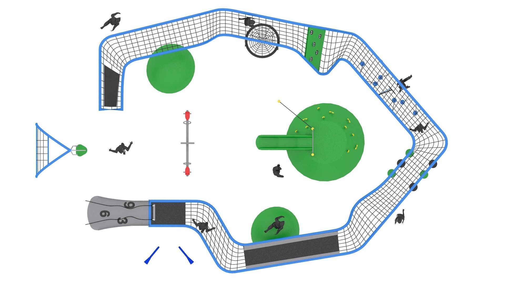 Playground Climber Challenge Low-poly 3D model_8