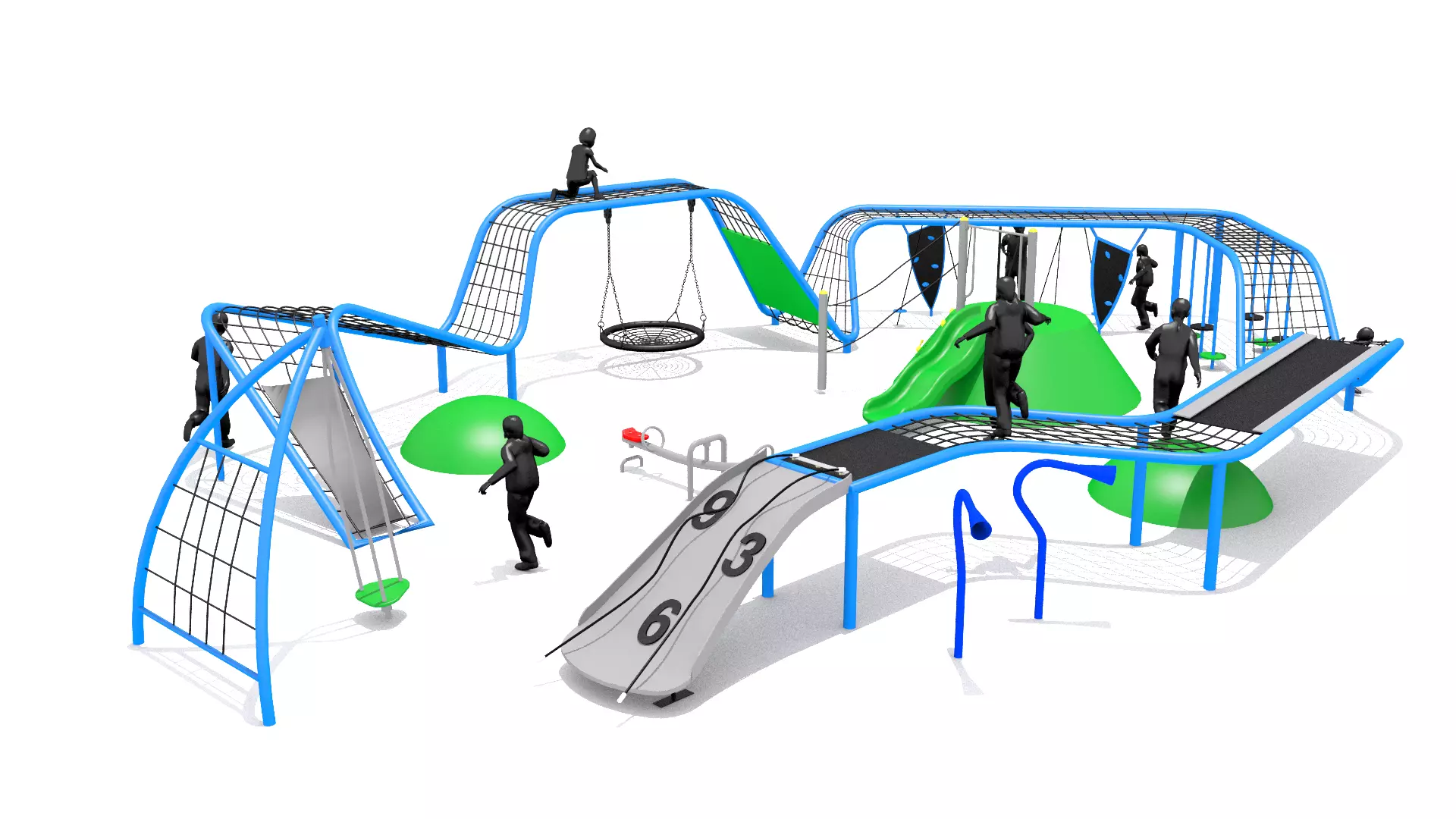 Playground Climber Challenge Low-poly 3D model_0