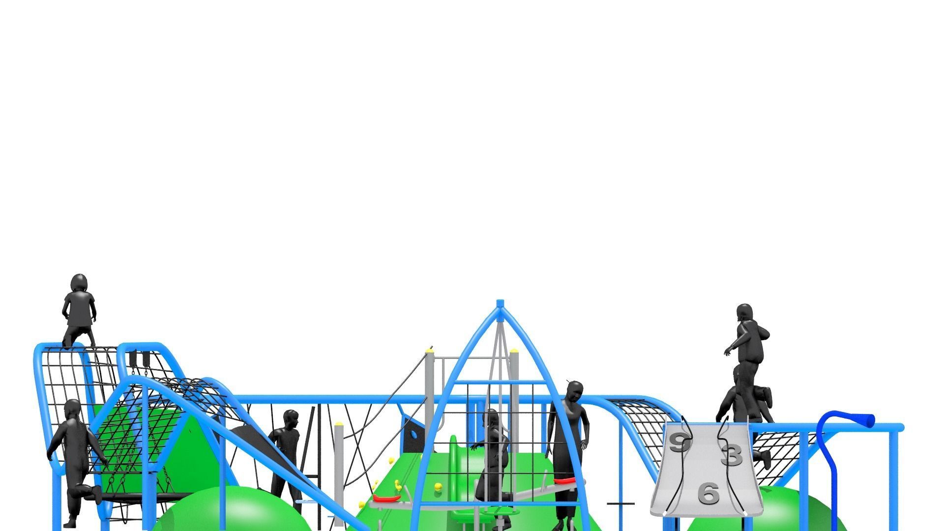 Playground Climber Challenge Low-poly 3D model_7