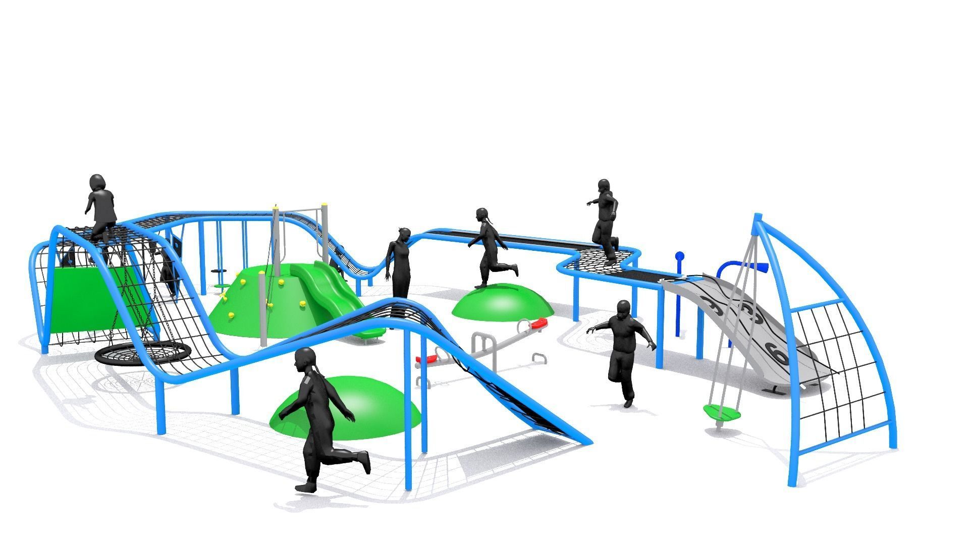 Playground Climber Challenge Low-poly 3D model_2