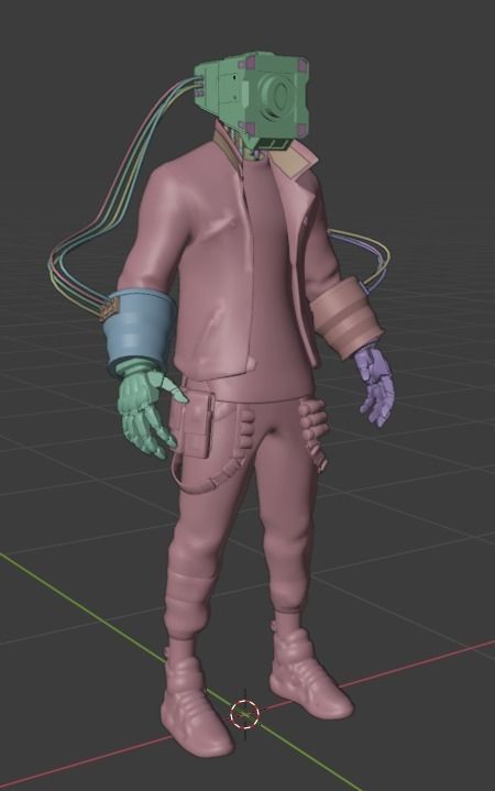 Phoenix remastered - Rigged Low-poly 3D model_7