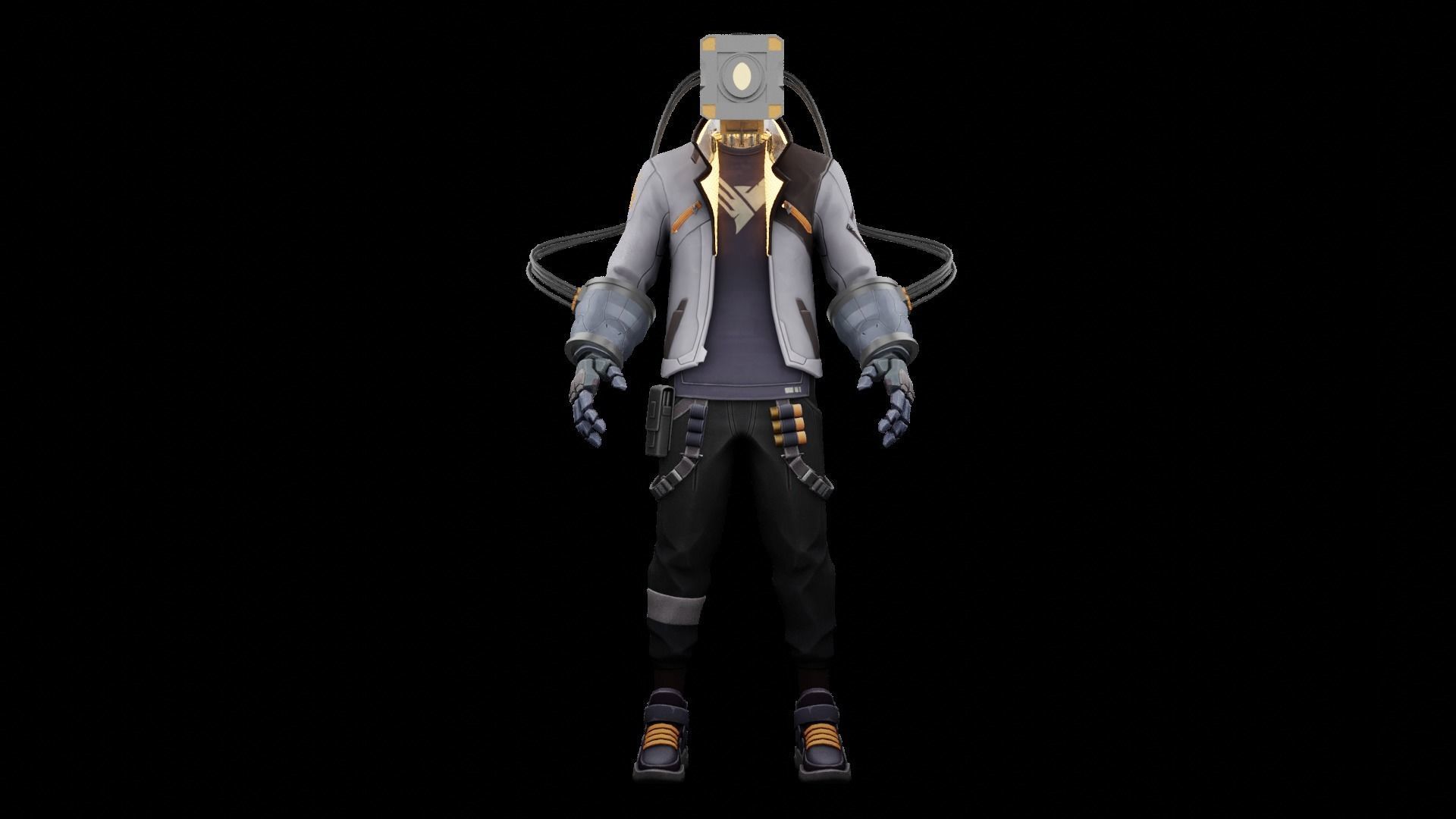 Phoenix remastered - Rigged Low-poly 3D model_1