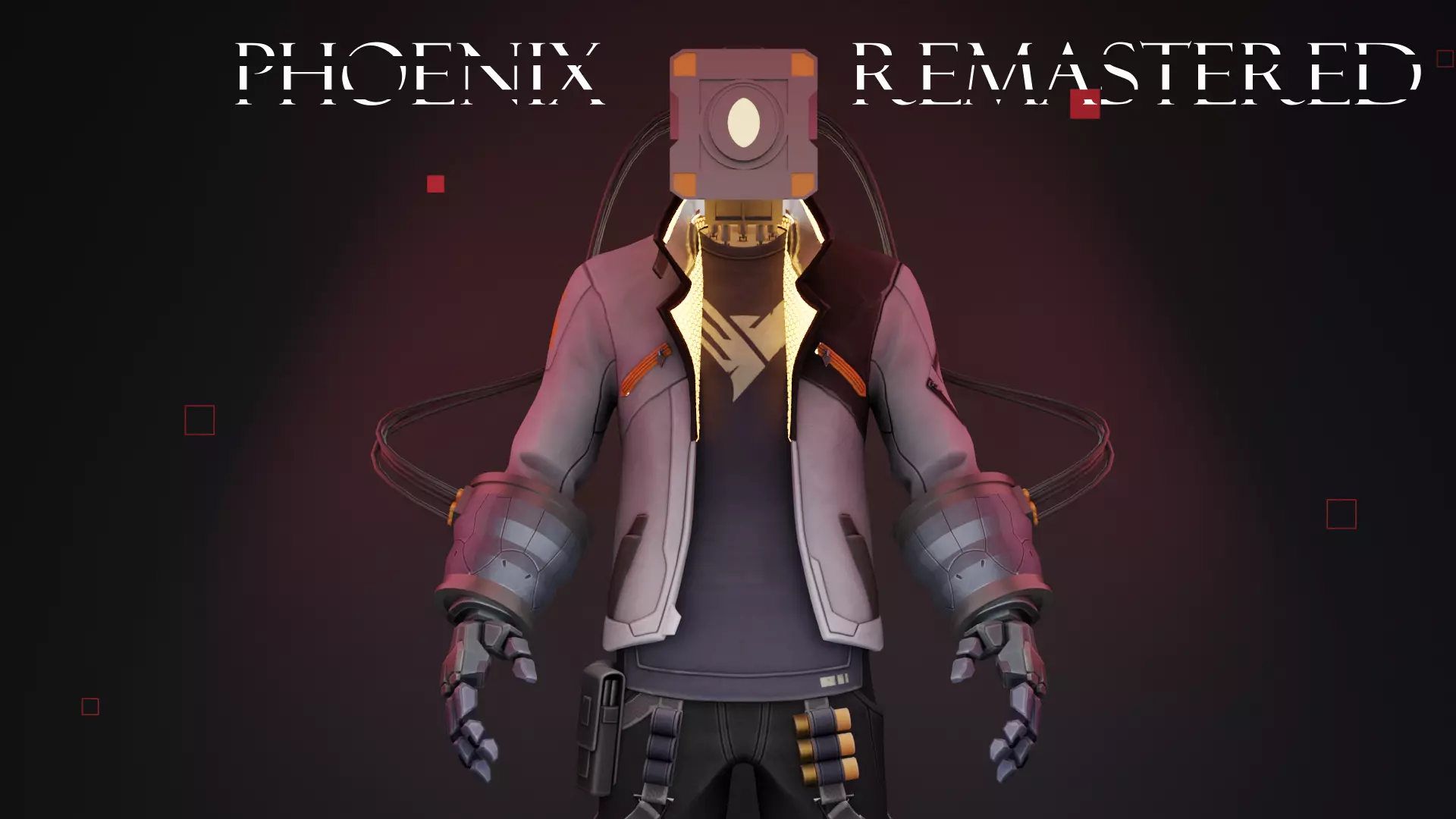 Phoenix remastered - Rigged Low-poly 3D model_0