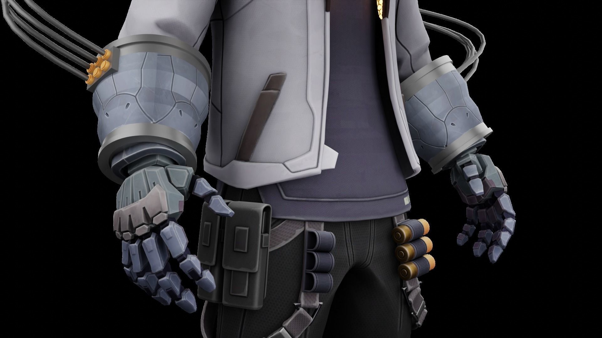 Phoenix remastered - Rigged Low-poly 3D model_5