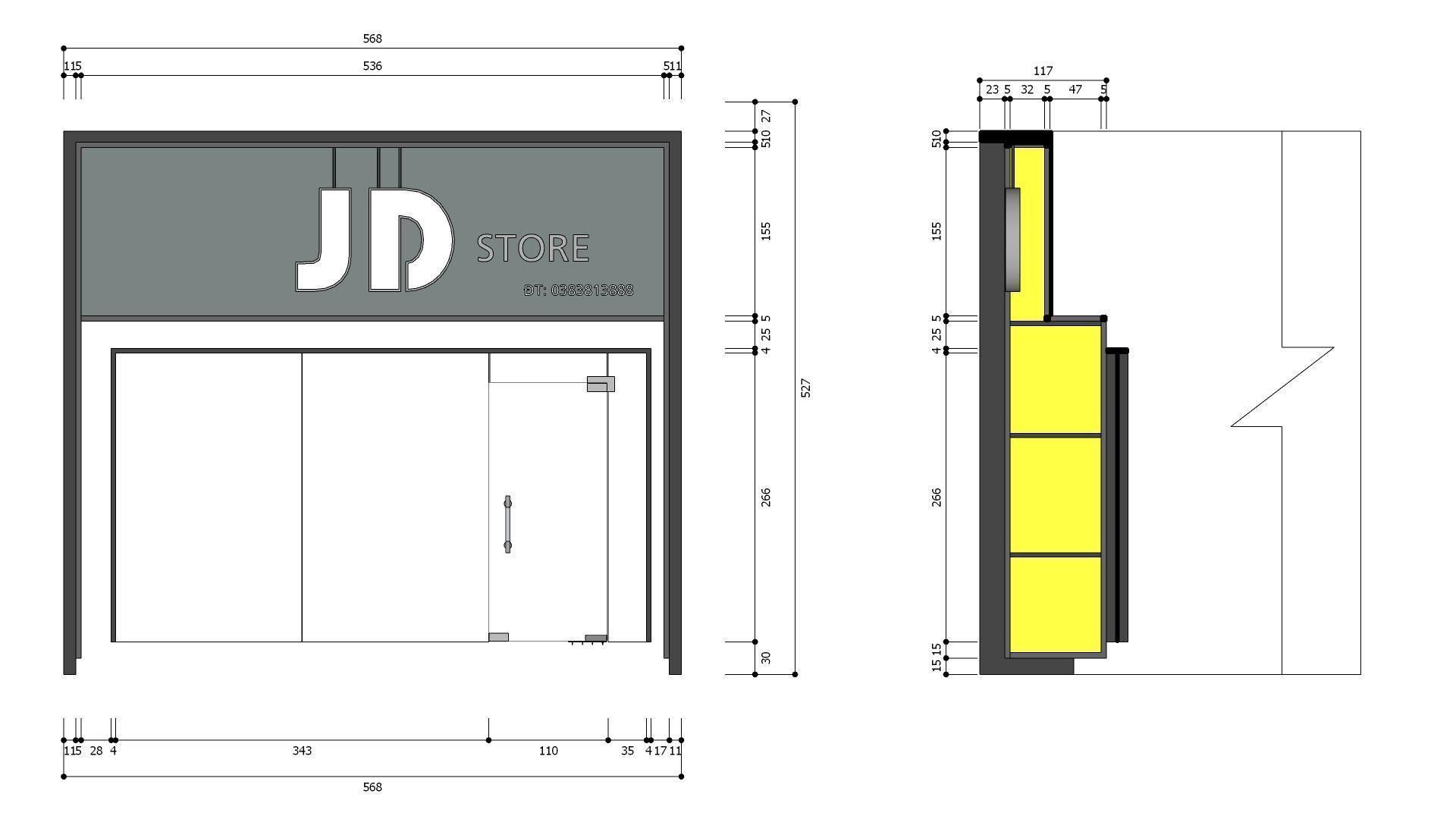JD SHOES STORE Low-poly 3D model_4