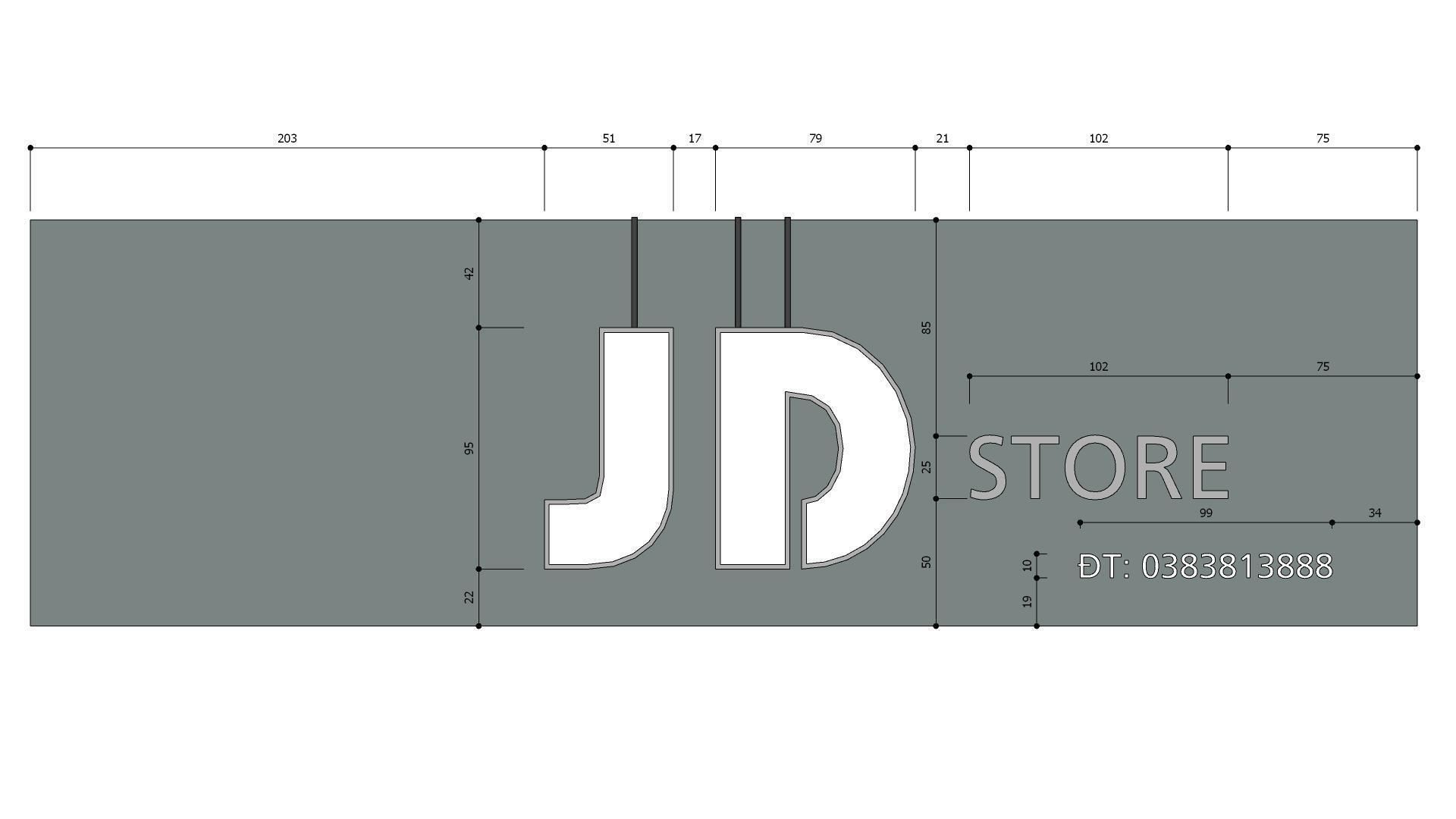 JD SHOES STORE Low-poly 3D model_6