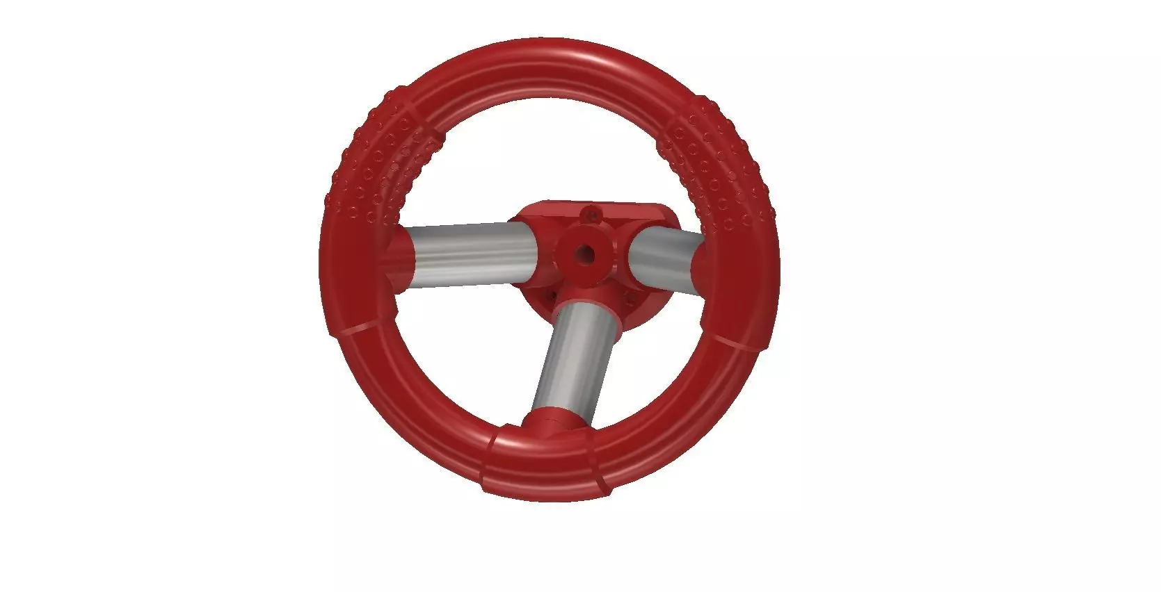  steering wheel 3D print model_0