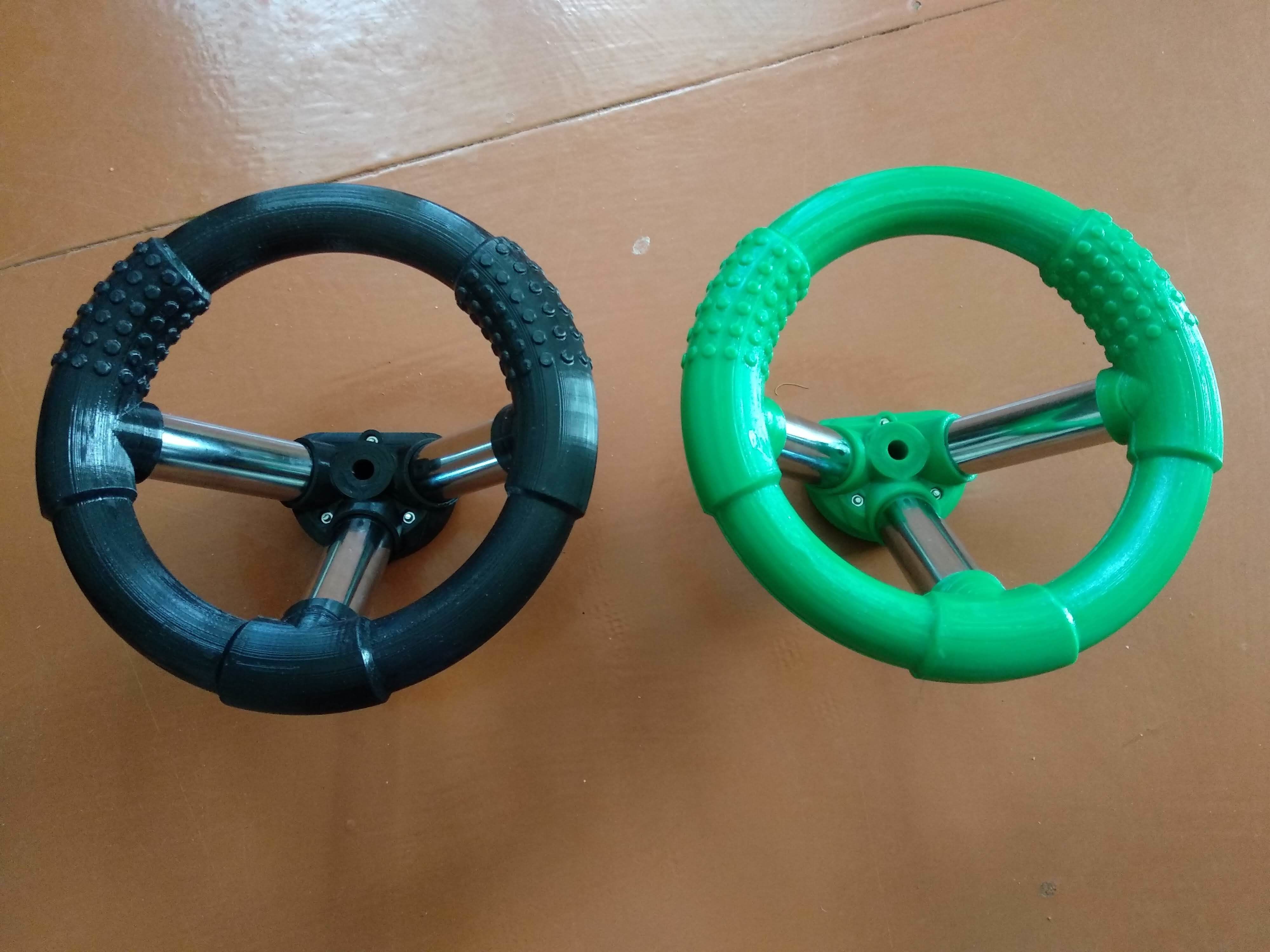 steering wheel 3D print model_2