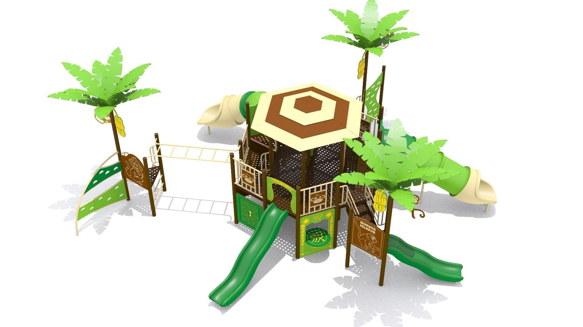 Monkey Playground Low-poly 3D model_4