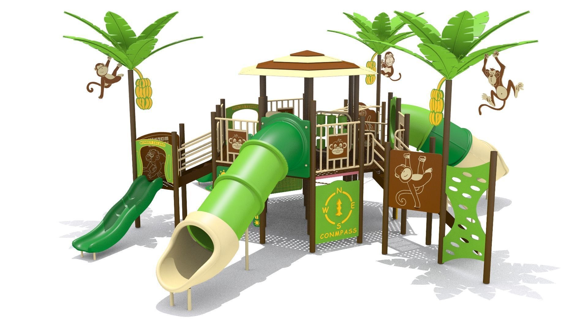 Monkey Playground Low-poly 3D model_2
