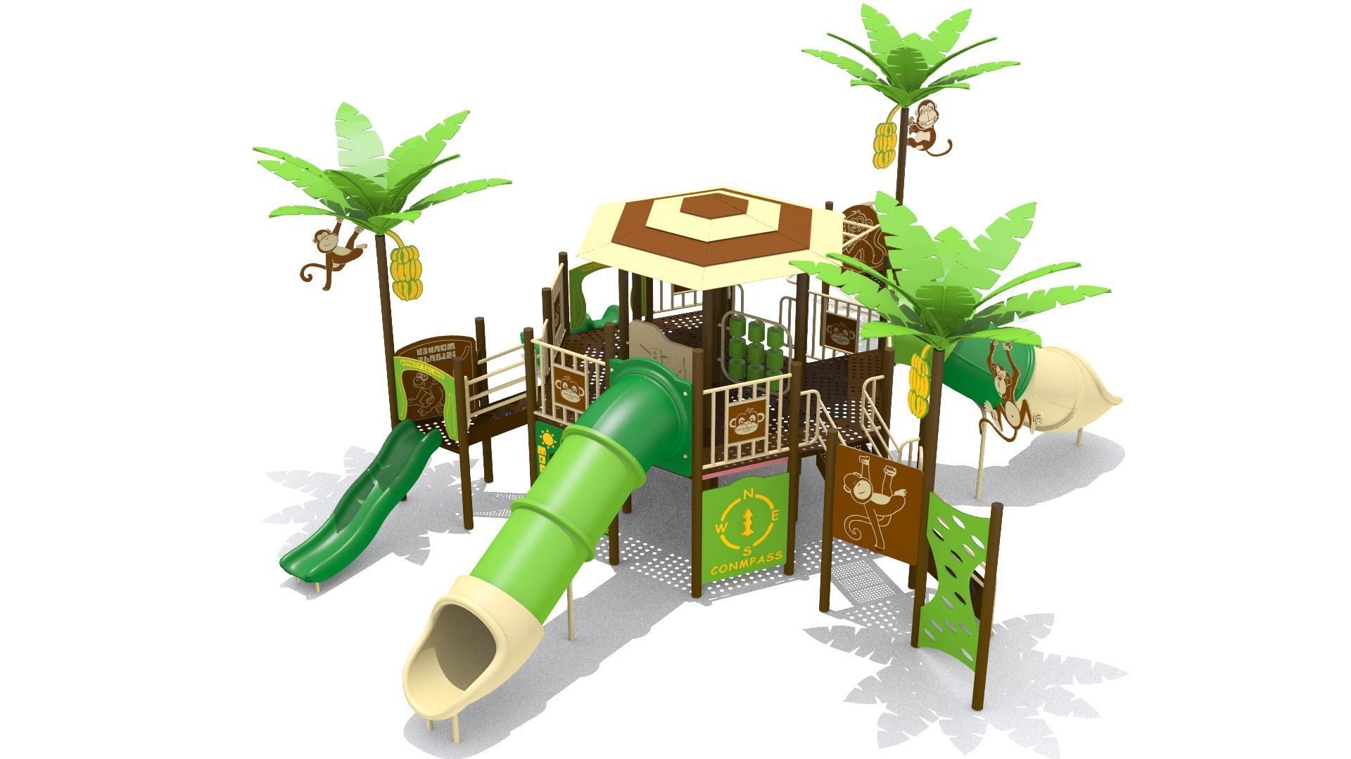 Monkey Playground Low-poly 3D model_5