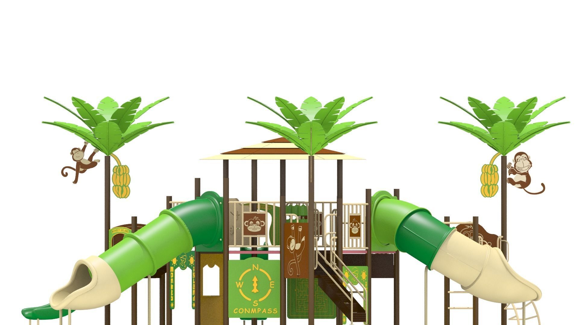 Monkey Playground Low-poly 3D model_8