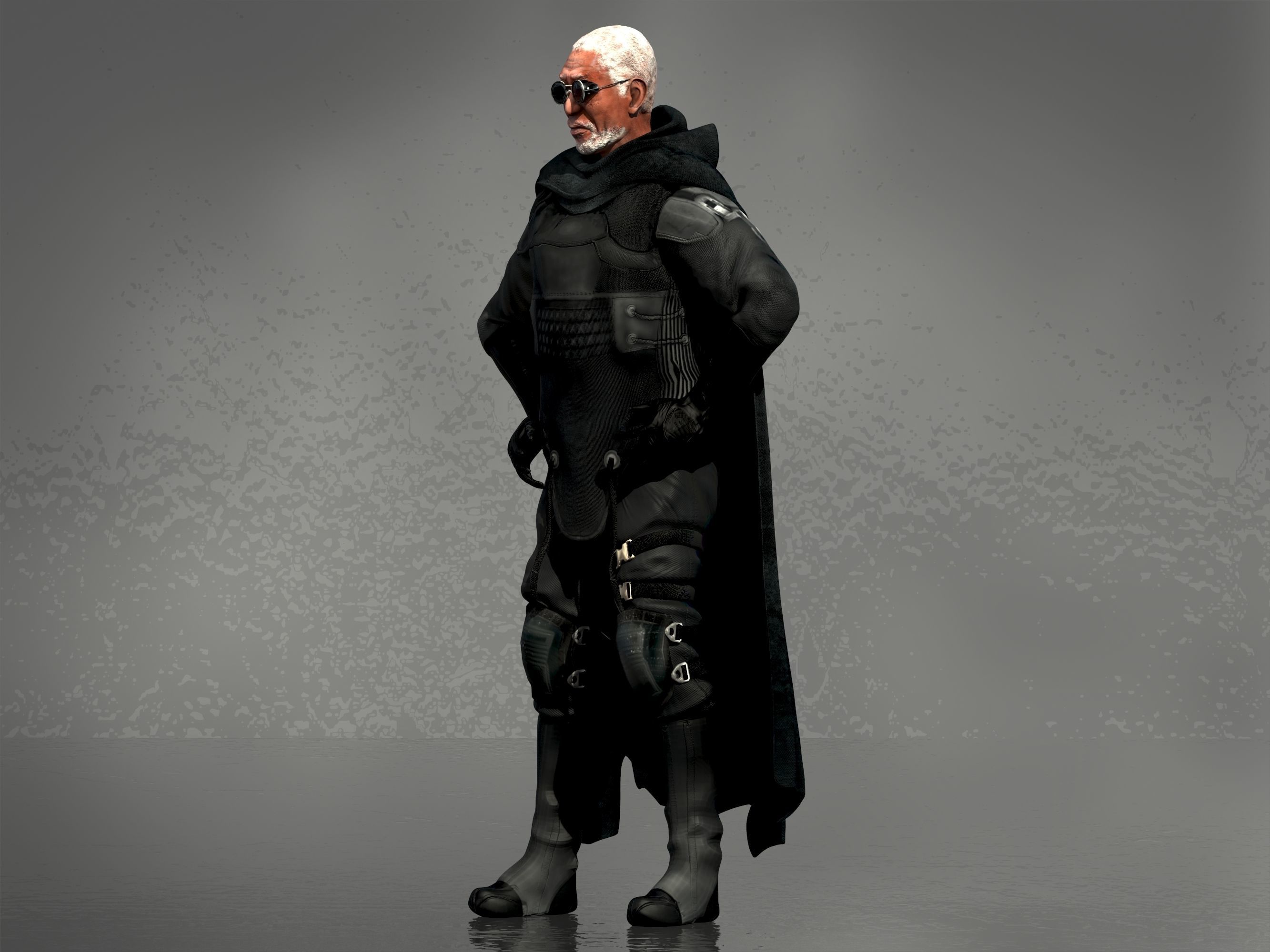 Malcolm Beach from Oblivion Low-poly 3D model_13