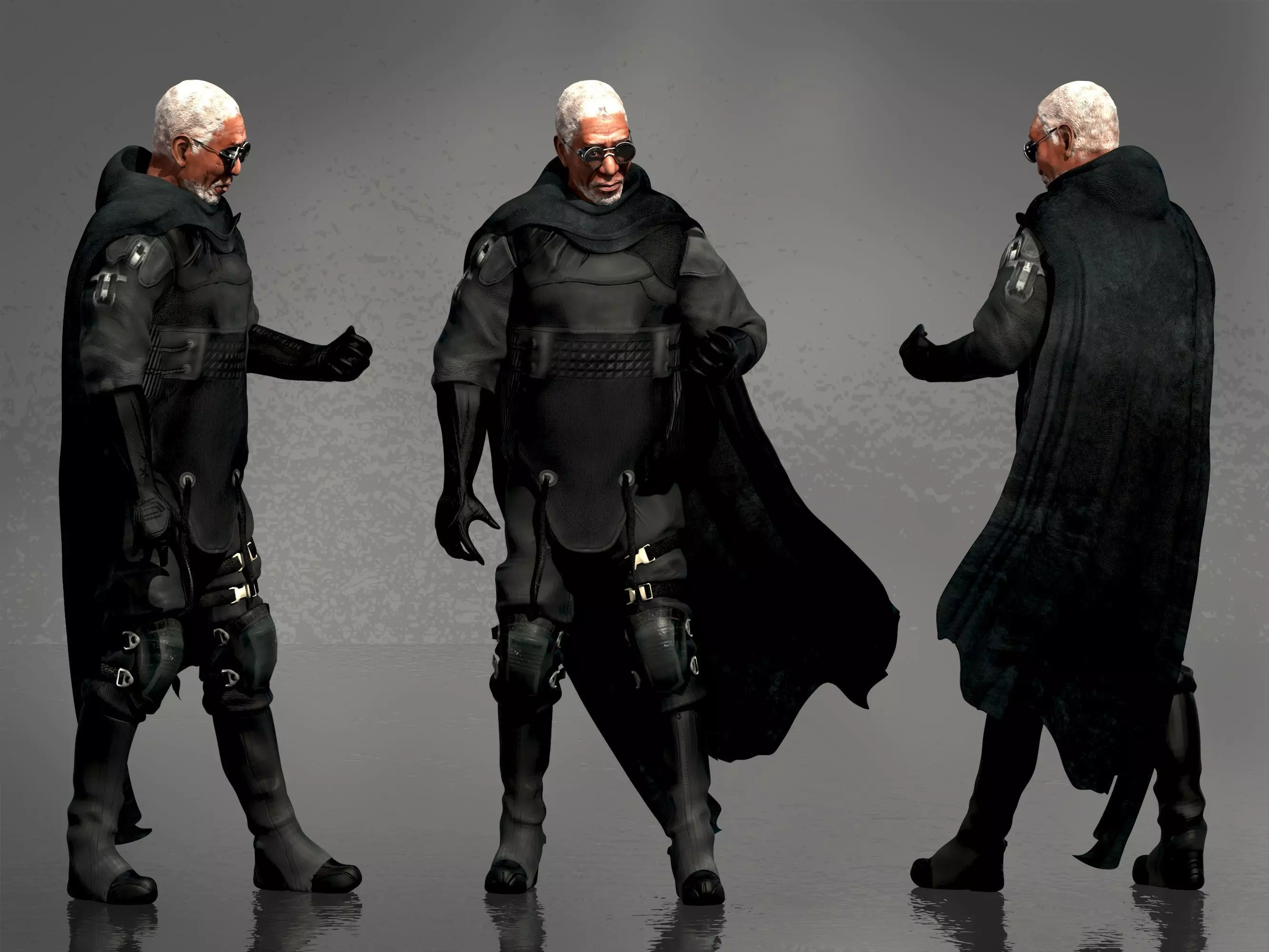 Malcolm Beach from Oblivion Low-poly 3D model_0