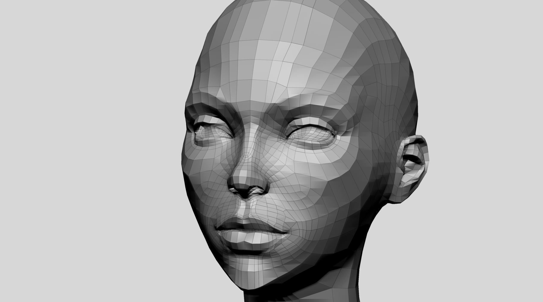 Female Basemesh v4 3D model_11