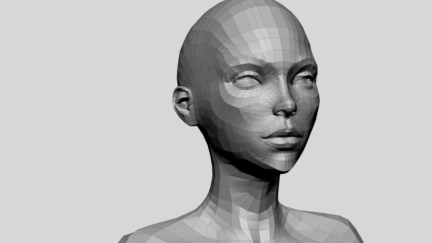 Female Basemesh v4 3D model_10