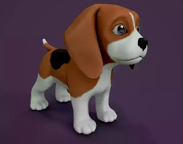 Beagle 3D Model dog