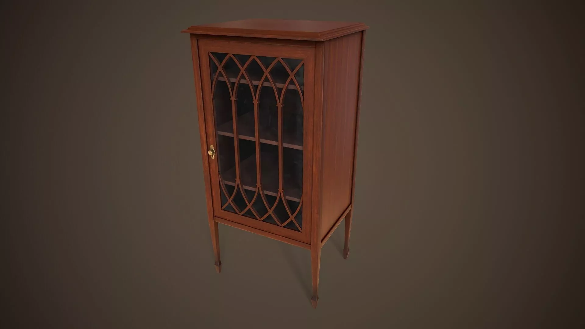 Small vintage cabinet Low-poly 3D model