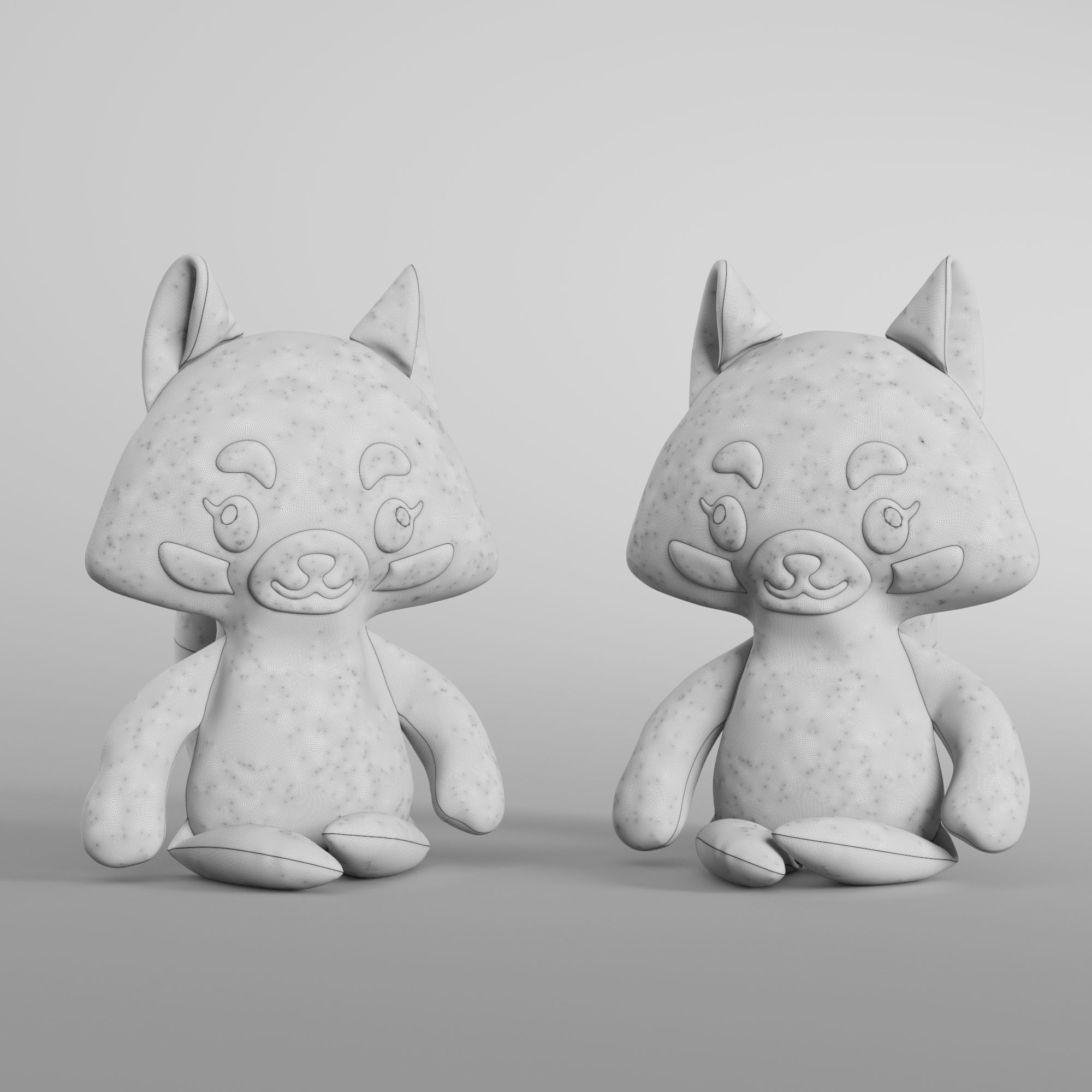 Red panda 3D model_7