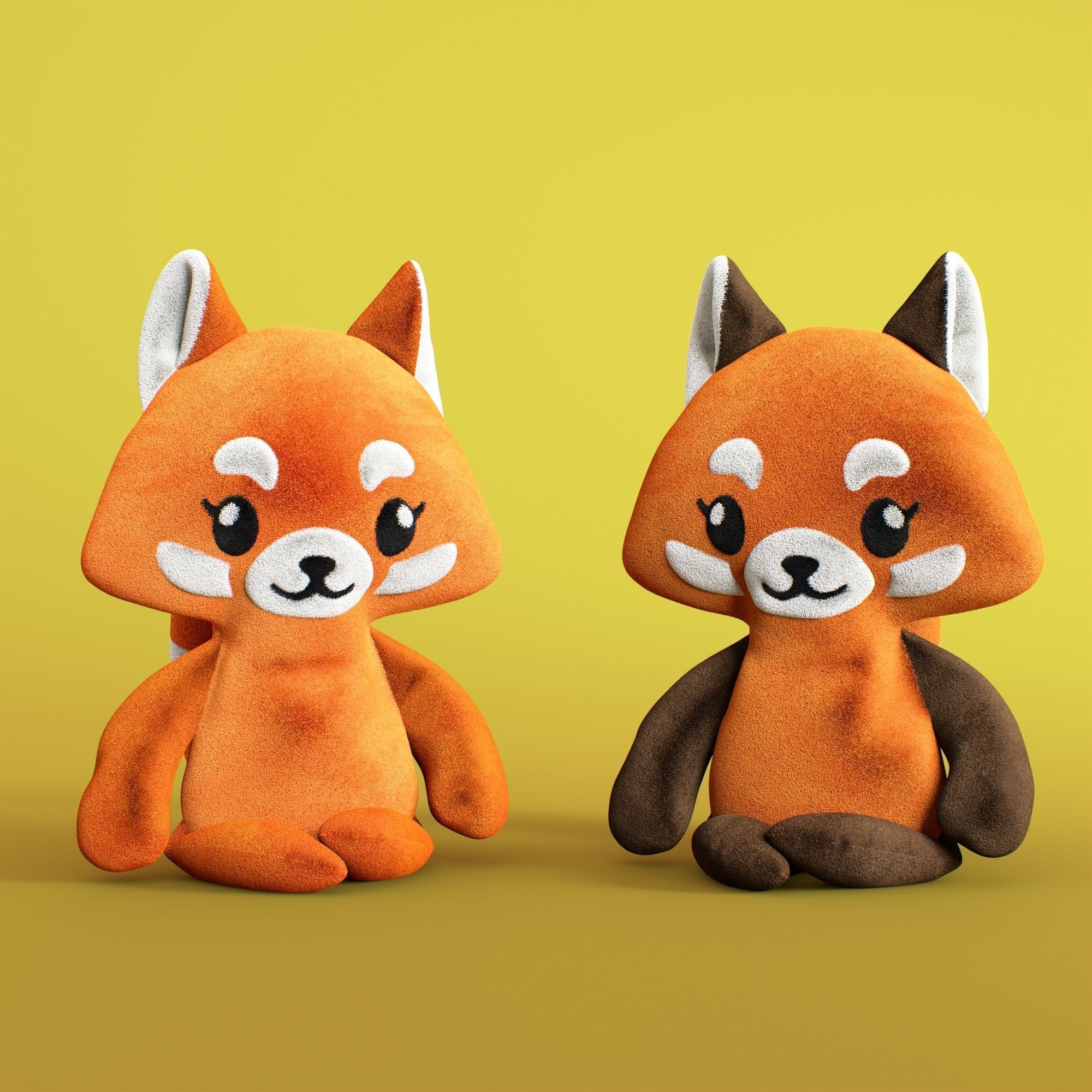 Red panda 3D model_6