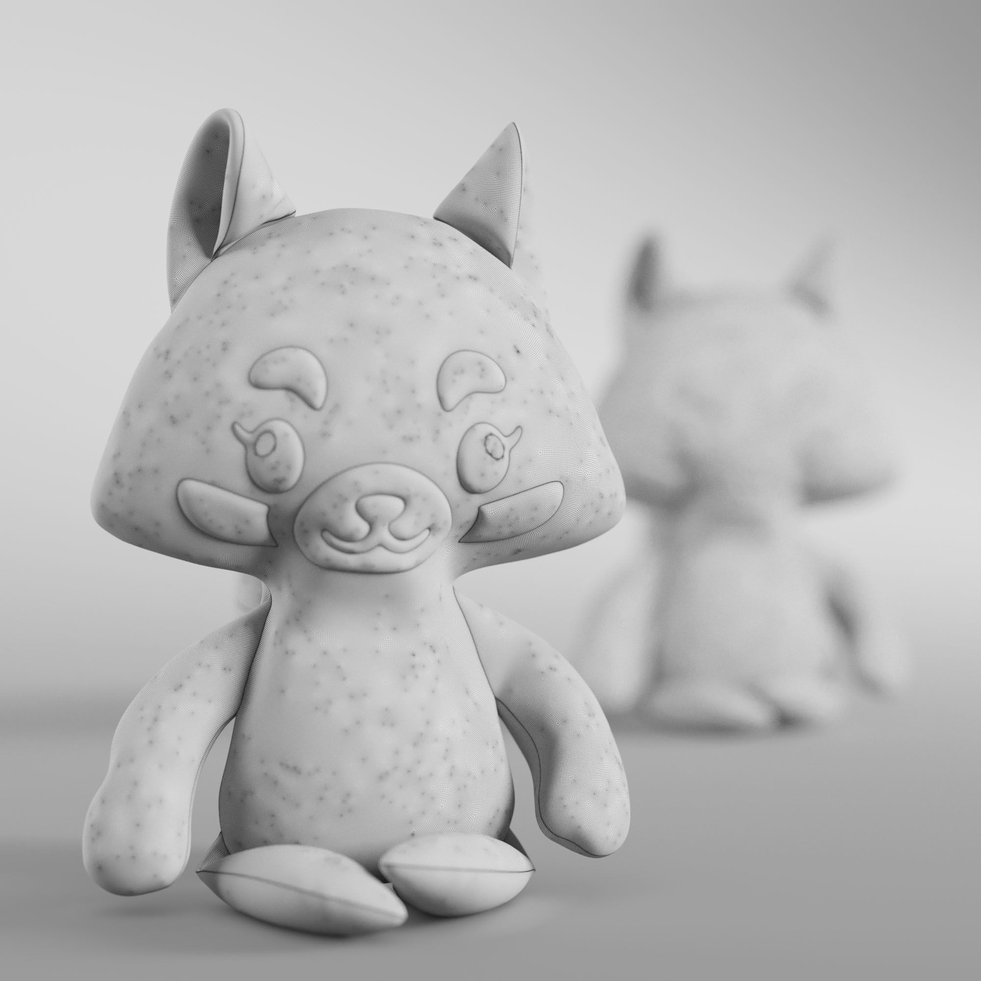 Red panda 3D model_1