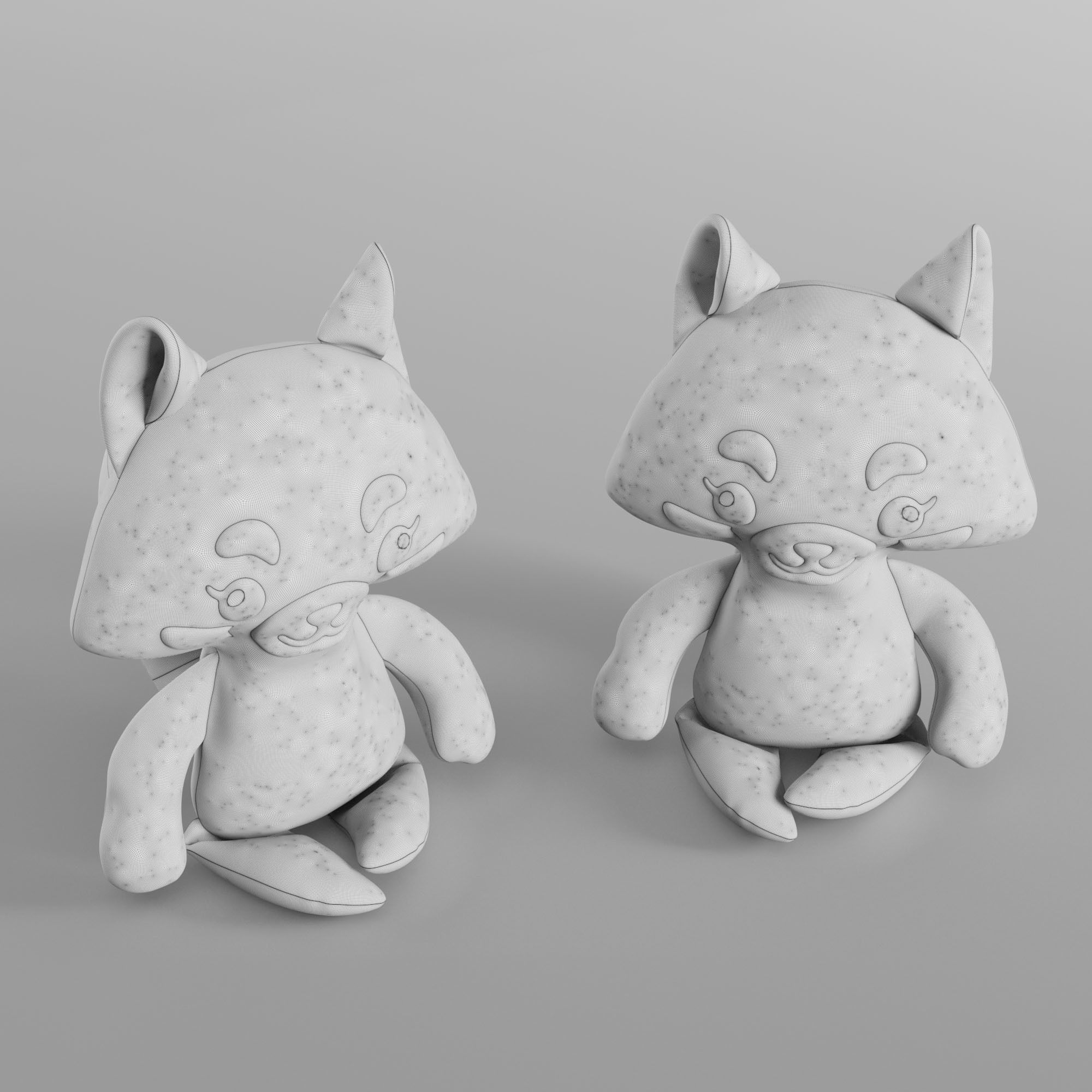 Red panda 3D model_5