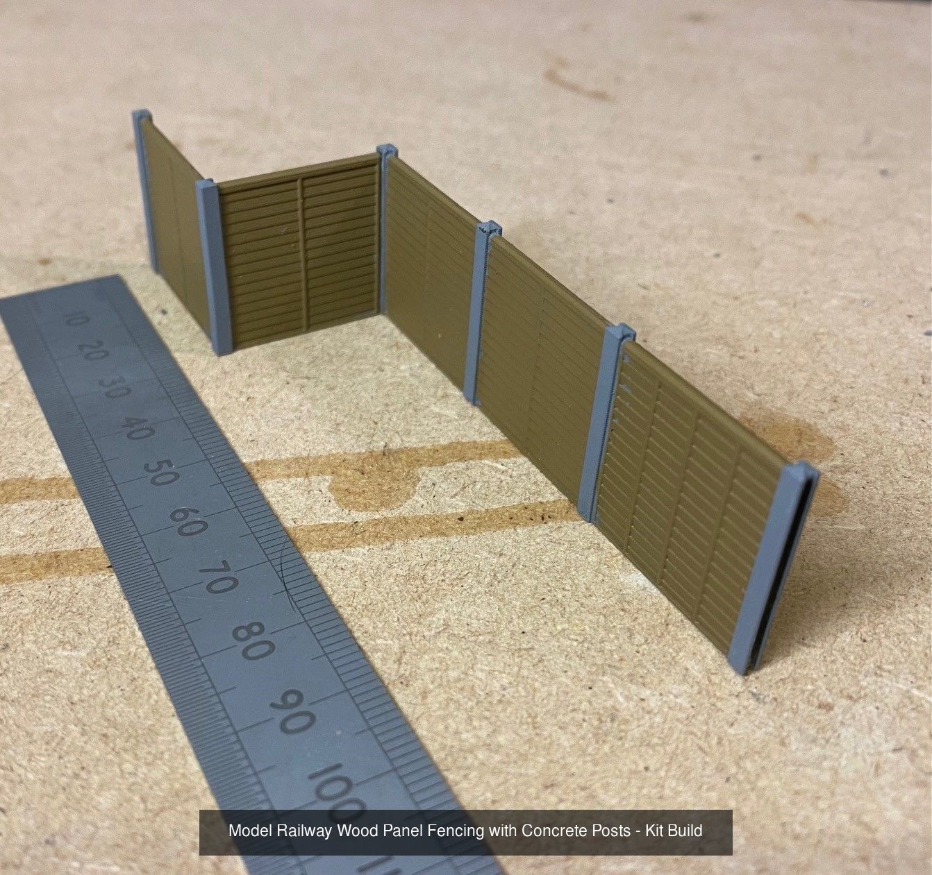 Model Railway Fencing and Walling Several Designs 3D Model Collection_14