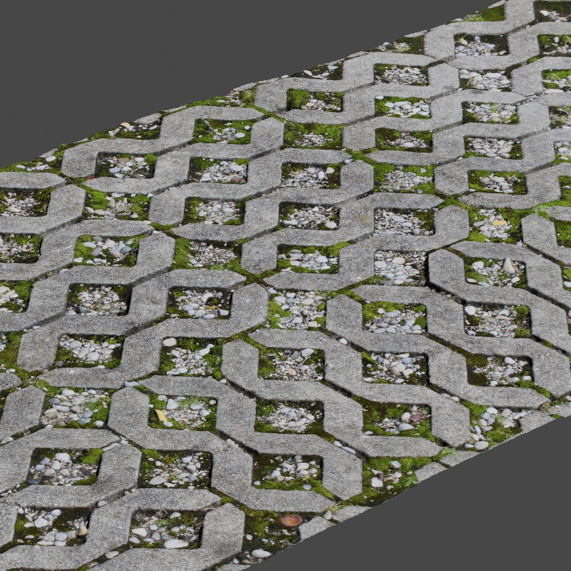 Stone Pathway 3D model_6