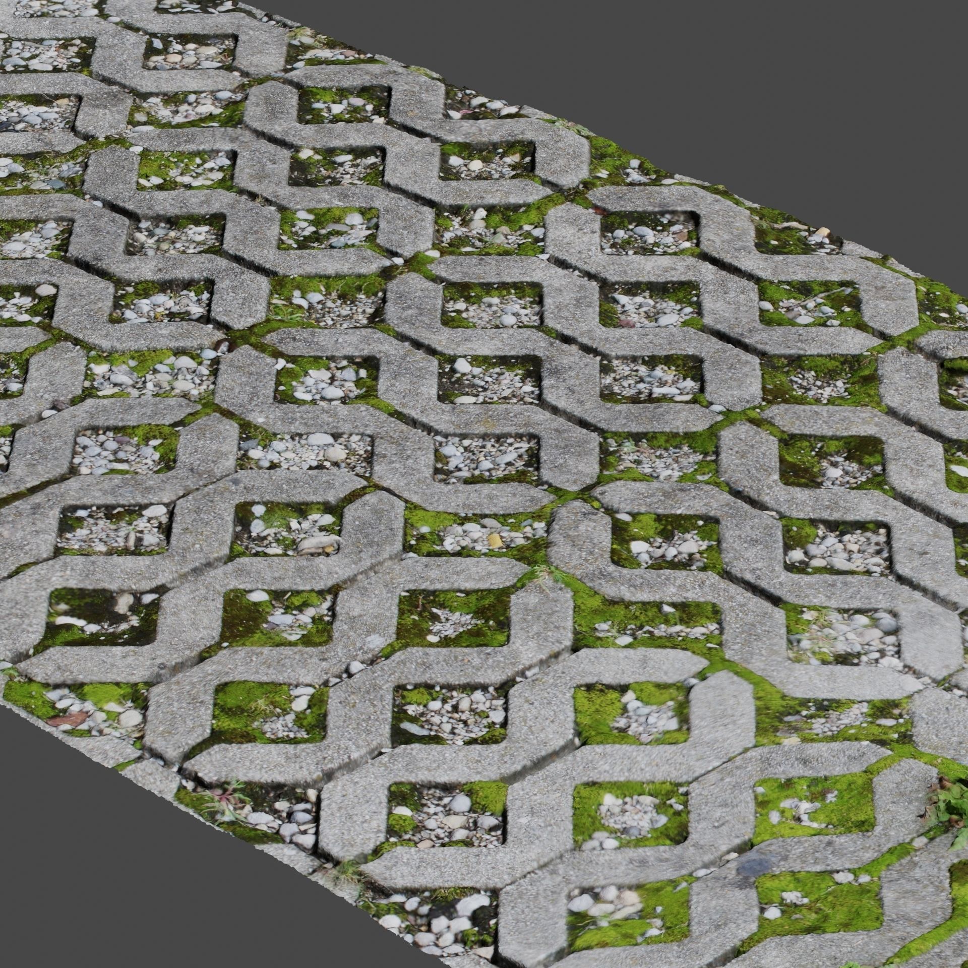 Stone Pathway 3D model_5