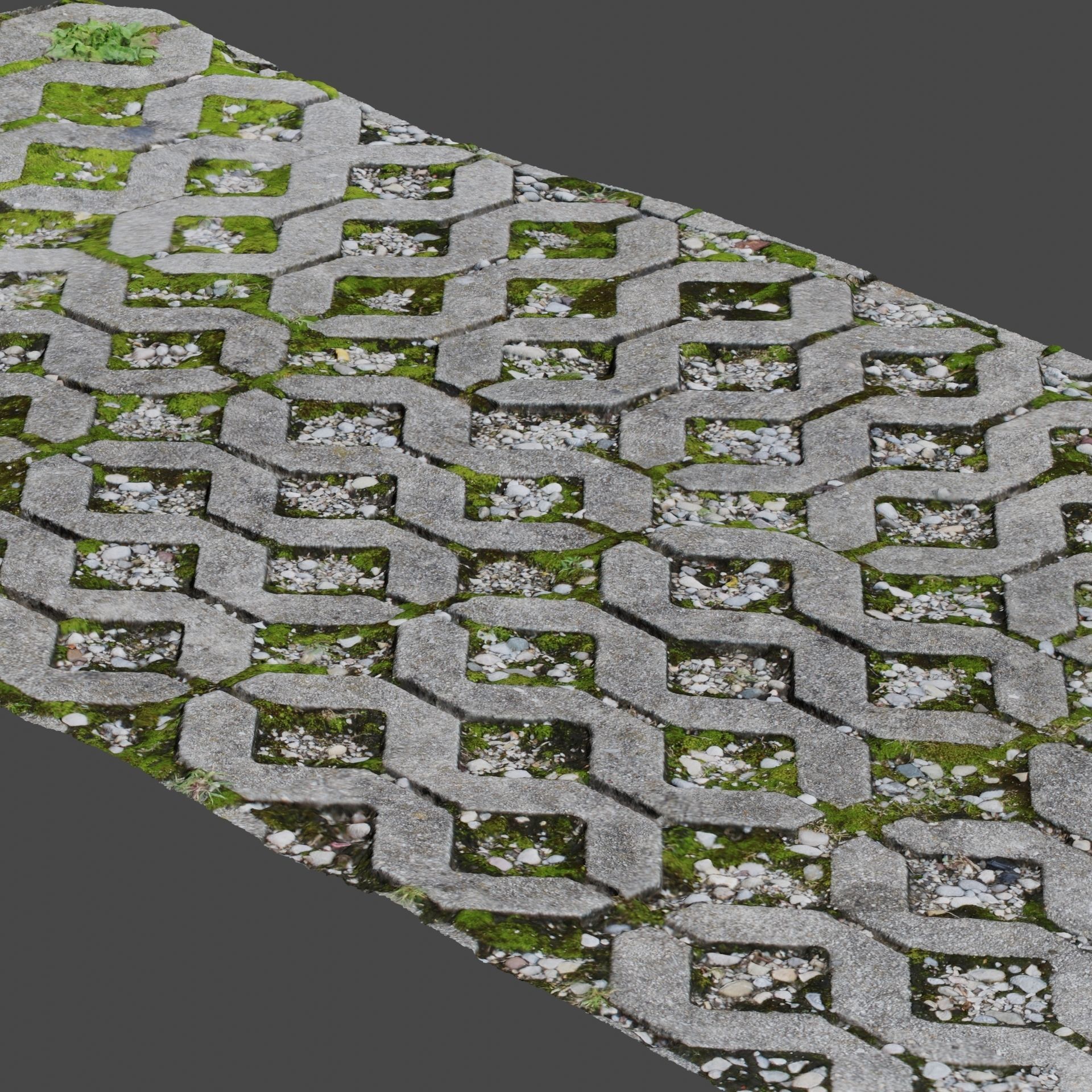 Stone Pathway 3D model_7