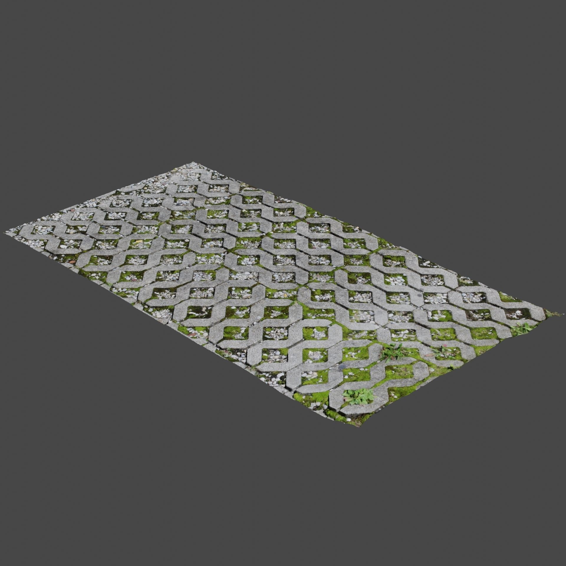 Stone Pathway 3D model_1