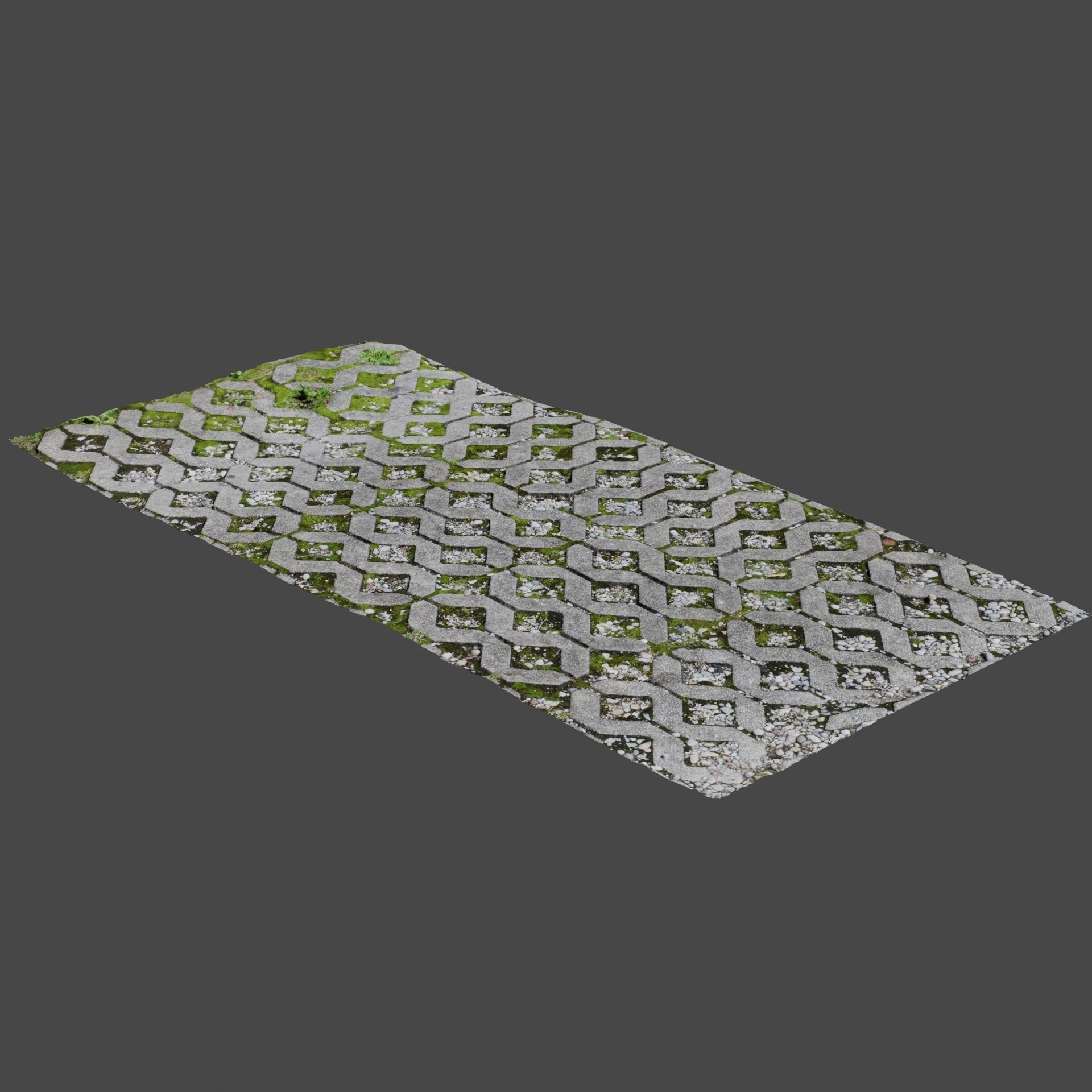 Stone Pathway 3D model_3