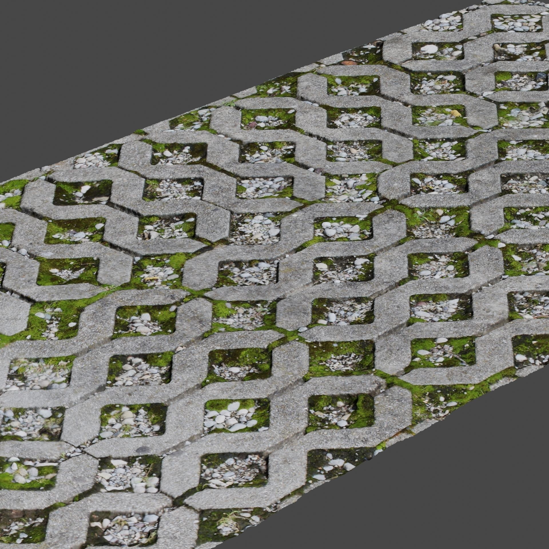 Stone Pathway 3D model_4