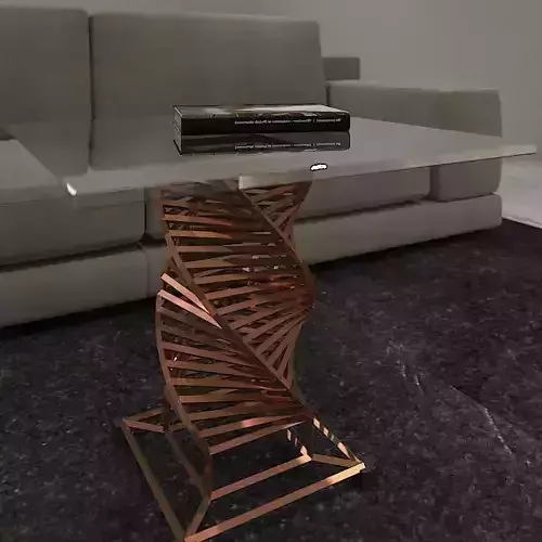 glass center table 