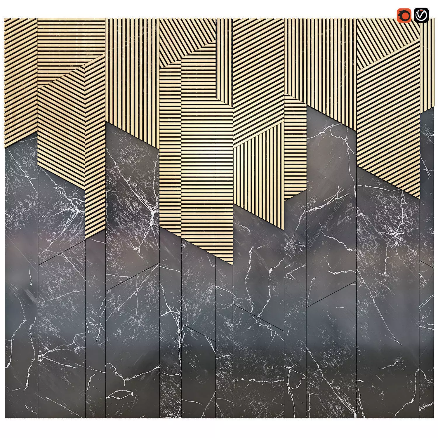 Decor Panel Sun-City 3D model_0